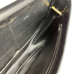 Dior Black Leather Vintage Flap Shoulder Bag