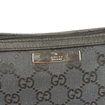 Gucci Black Canvas GG Print Mini Boat Pochette
