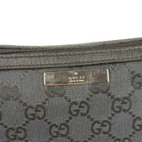 Gucci Black Canvas GG Print Mini Boat Pochette