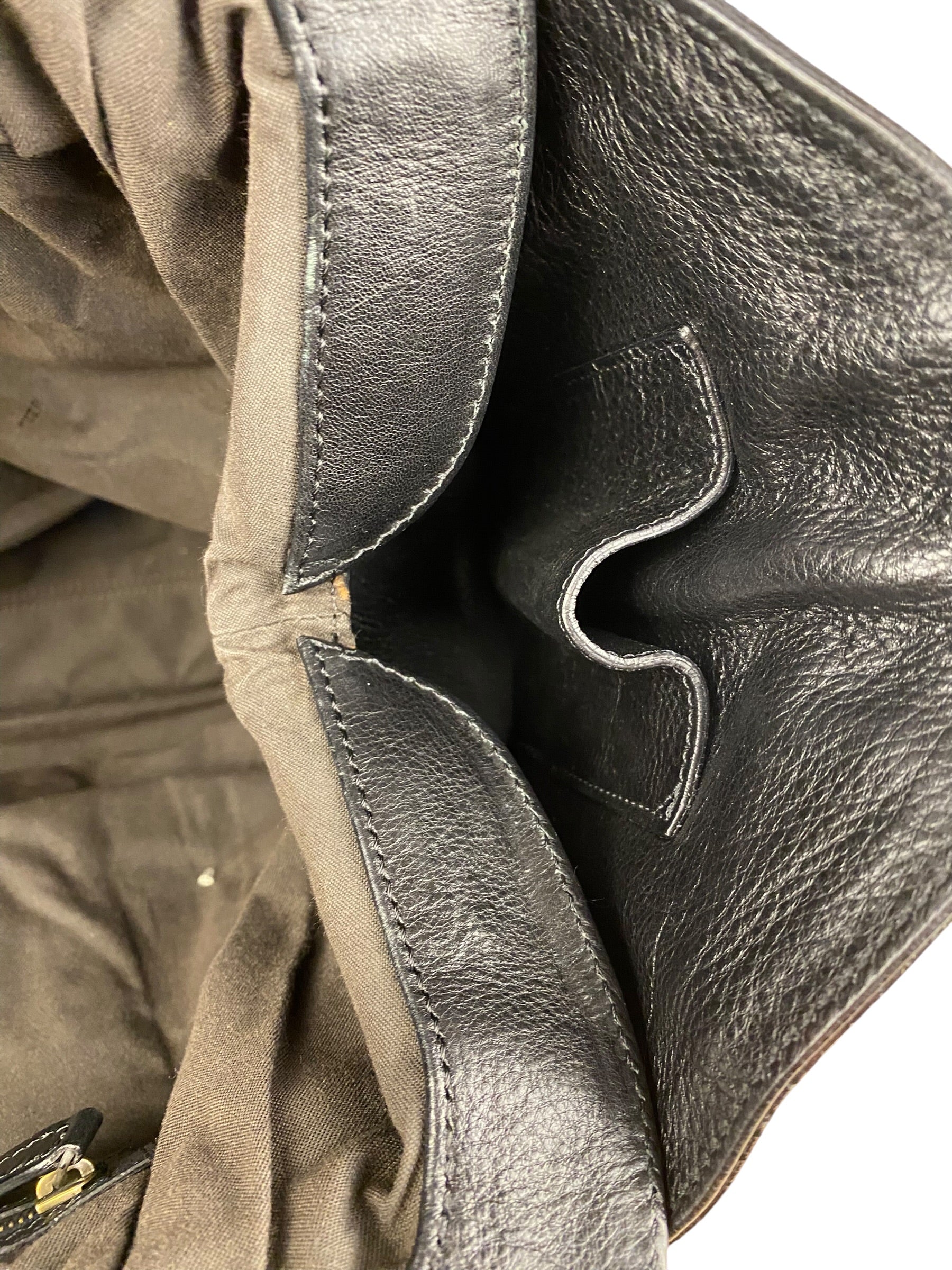Fendi Vintage Black Brosa Doctor Tote