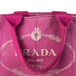 Prada Vintage Pink M Canapa Tote