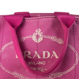 Prada Vintage Pink M Canapa Tote
