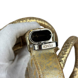 Fendi Metallic Gold Spy Shoulder Bag