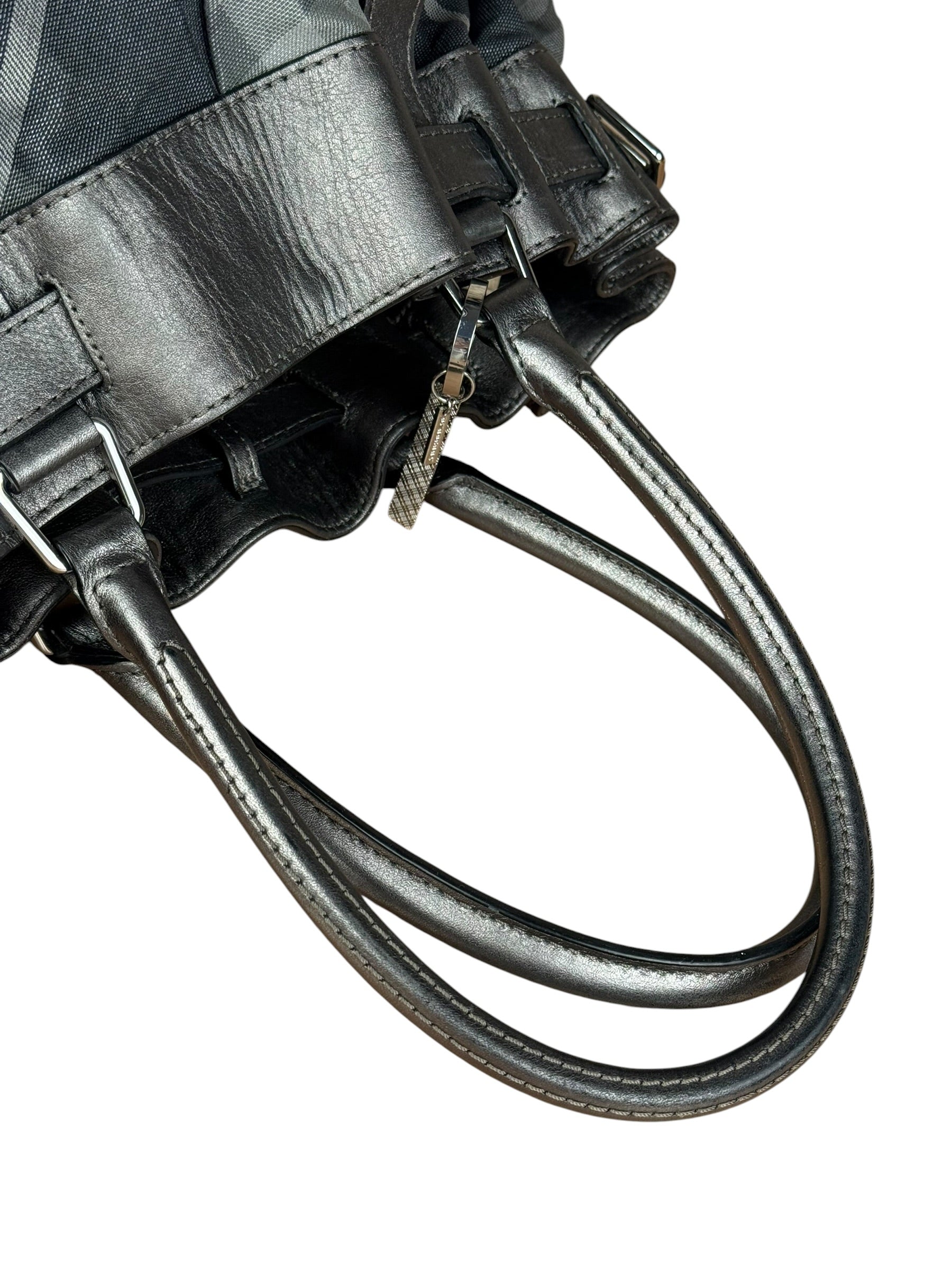 Burberry Vintage Grey Nova Check Shoulder Bag