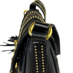 Gucci Black Leather Snaffle Bit Shoulder Bag