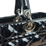 Christian Dior Black Cannage Quilted Leather Medium Lady Dior Handbag