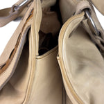 Christian Dior Beige Large Gaucho Double Saddle Shoulder Bag