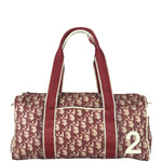 Christian Dior Vintage Red Trotter Boston Bag