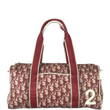 Christian Dior Vintage Red Trotter Boston Bag