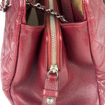 Chanel Burgundy Caviar Quilted Leather Tote 2010