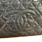 Chanel Navy Quilted Leather Lido Chain Shoulder Tote 2009