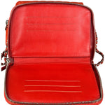 Chanel Red Quilted Mini Flap Wallet on Chain Bag 2011