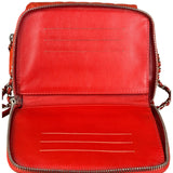 Chanel Red Quilted Mini Flap Wallet on Chain Bag 2011