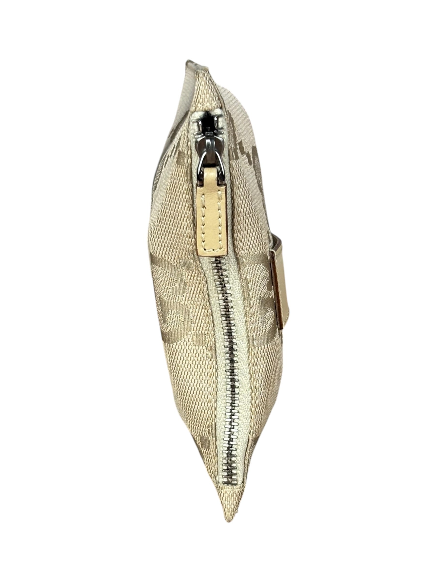 Gucci Beige Leather Belt w/ Pouch