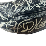 Balenciaga Black/White Leather Le Cagole Graffiti Shoulder Bag