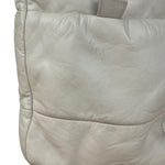 Chanel Coco Cocoon Ivory Puff Leather Boston Handbag 2009