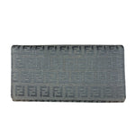 Fendi Vintage Black Zucca Print Long Wallet