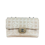 Chanel Vintage Beige Travel Line Classic Flap 2001