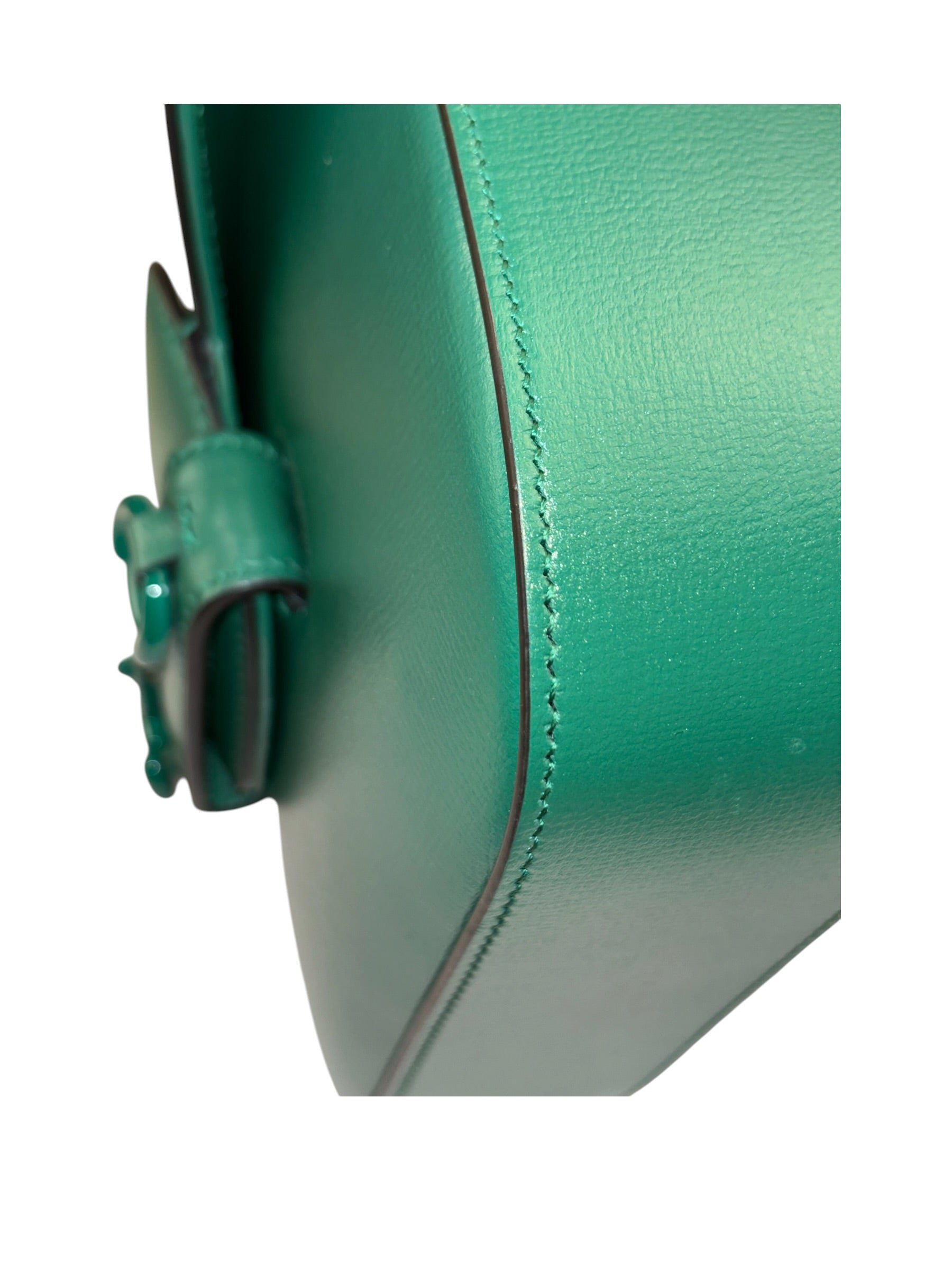 Gucci Green Leather Horsebit Shoulder Bag
