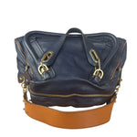 Chloe Night Blue Leather Medium Paraty Military Hand/Shoulder Bag