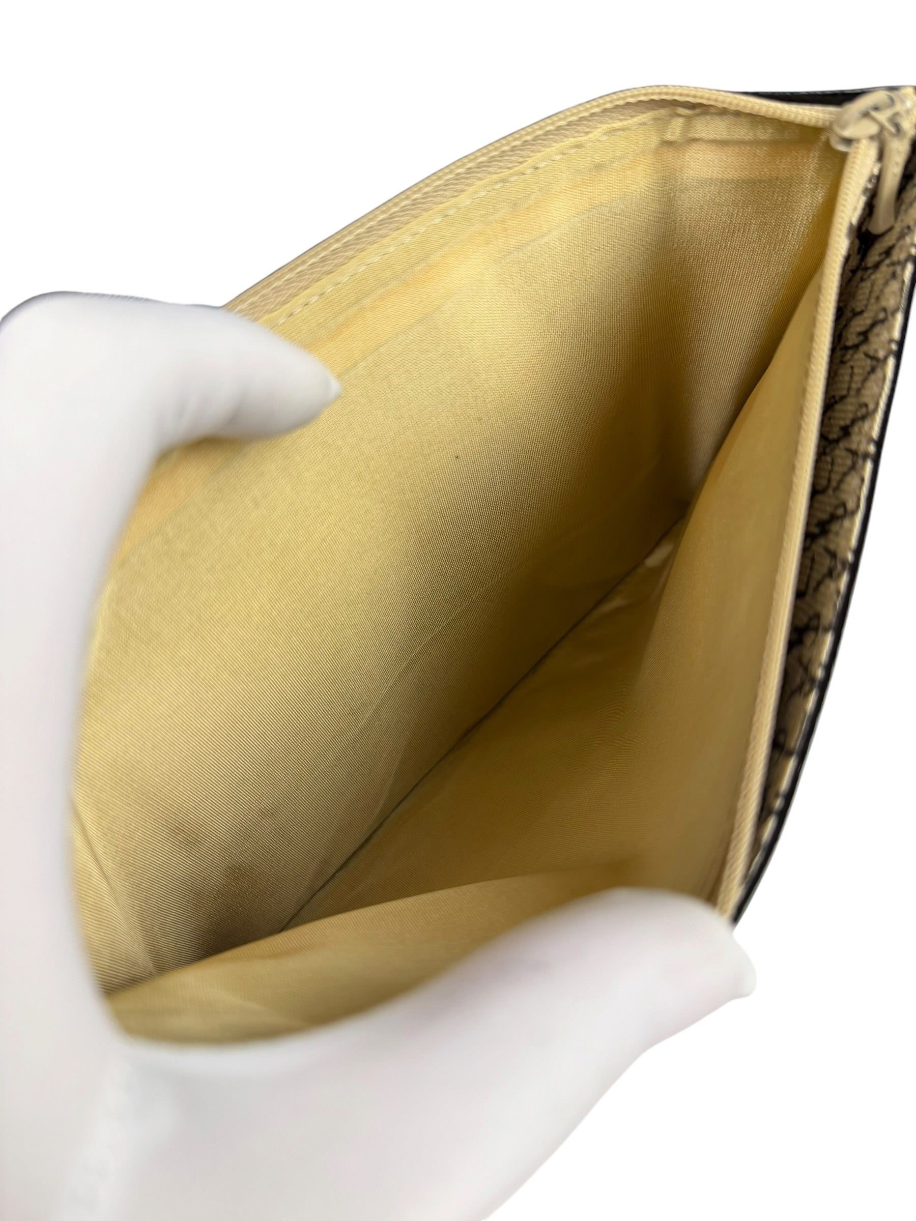 Yves Saint Laurent Black Quilted Leather Clutch