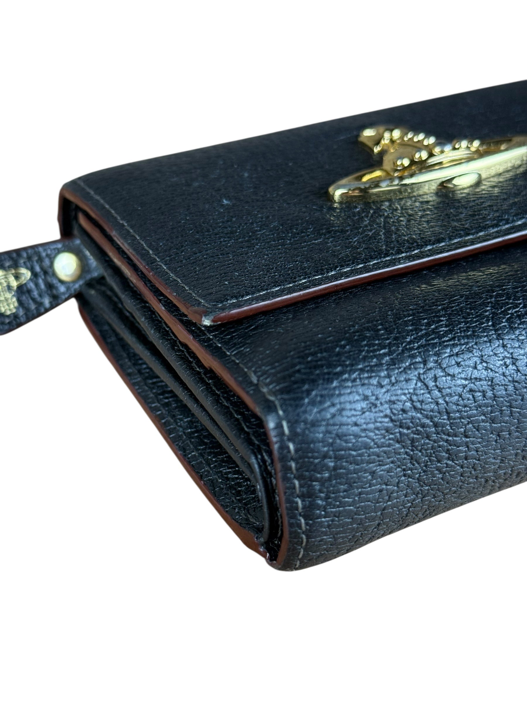 Vivienne Westwood Leather Orb Emblem Wallet