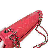Chanel Pink Patent Leather Double Flap Bag 2012