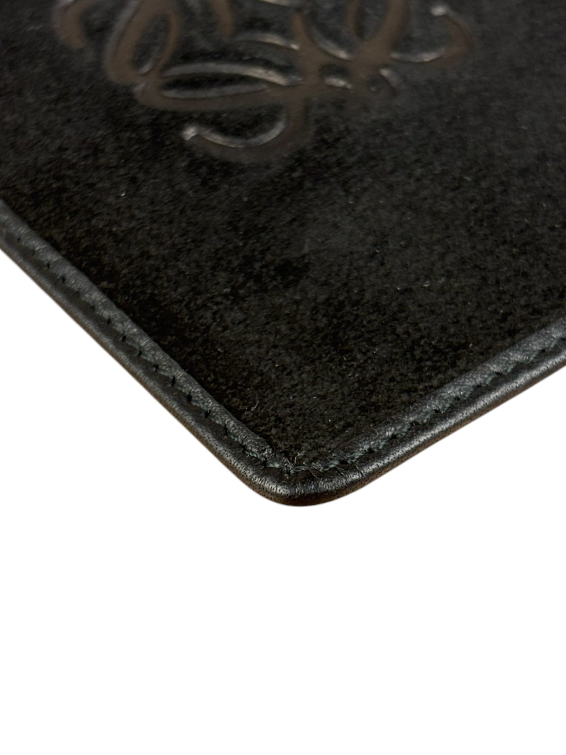 Loewe Black Anagram Suede Coin Cardholder/Pouch