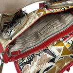Prada Multicolor Nylon Leather Trim Shoulder Bag