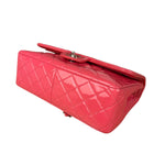 Chanel Pink Patent Leather Double Flap Bag 2012