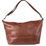 Vivienne Westwood Tan Brown Leather Perforated Orb Logo Shoulder Bag