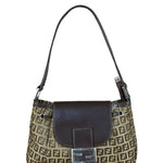 Fendi Zucchino Drawstring Flap Shoulder Bag