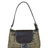 Fendi Zucchino Drawstring Flap Shoulder Bag