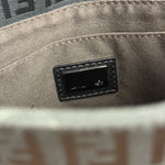 Fendi Black Zucchino Messenger Crossbody Bag