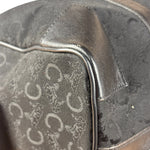 Celine Black Leather Wear Macadam Monogram Mini Boston Bag