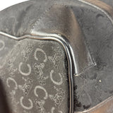 Celine Black Leather Wear Macadam Monogram Mini Boston Bag