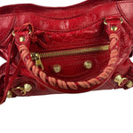 Balenciaga Red Calfskin Mini Le City Bag