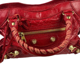 Balenciaga Red Calfskin Mini Le City Bag