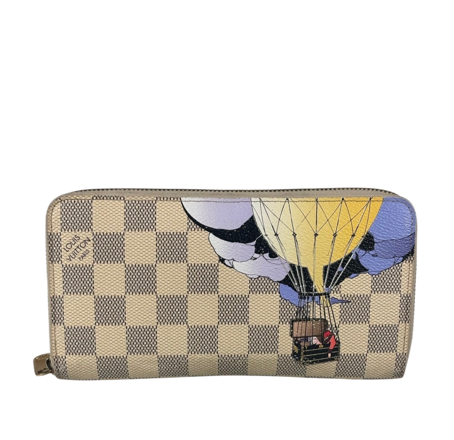 Louis Vuitton Limited Edition Damier Azur Illustration Long Wallet
