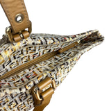 Fendi FF Floral Zucchino Shoulder Tote
