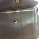 Chanel Vintage Black Calfskin Front Pocket Tote 1997