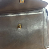 Chanel Vintage Black Calfskin Front Pocket Tote 1997
