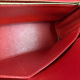 Hermes Kelly 32 Courchevel Rouge Vif Gold Handbag 1997