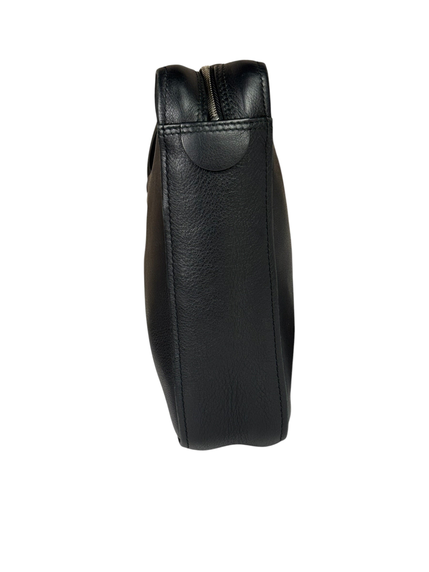Balenciaga Black Leather Triangle Two-Way Bag