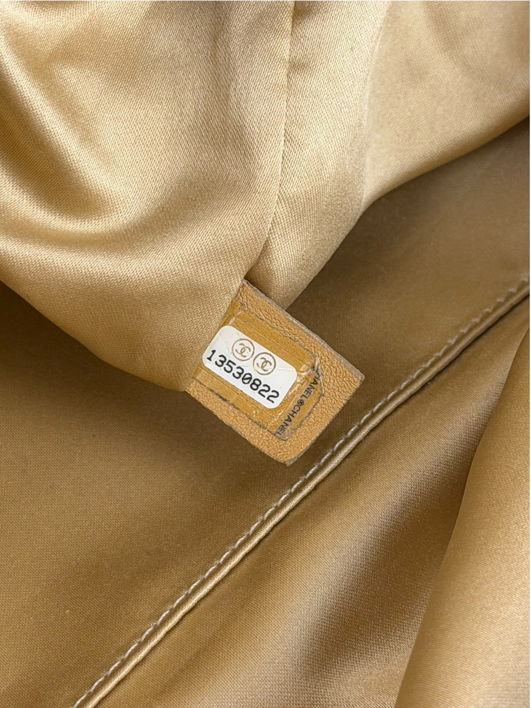 Chanel Beige Quilted Leather Tote 2009