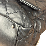 Chanel Black Leather Paris Moscow Flap/Chain Shoulder Bag 2005