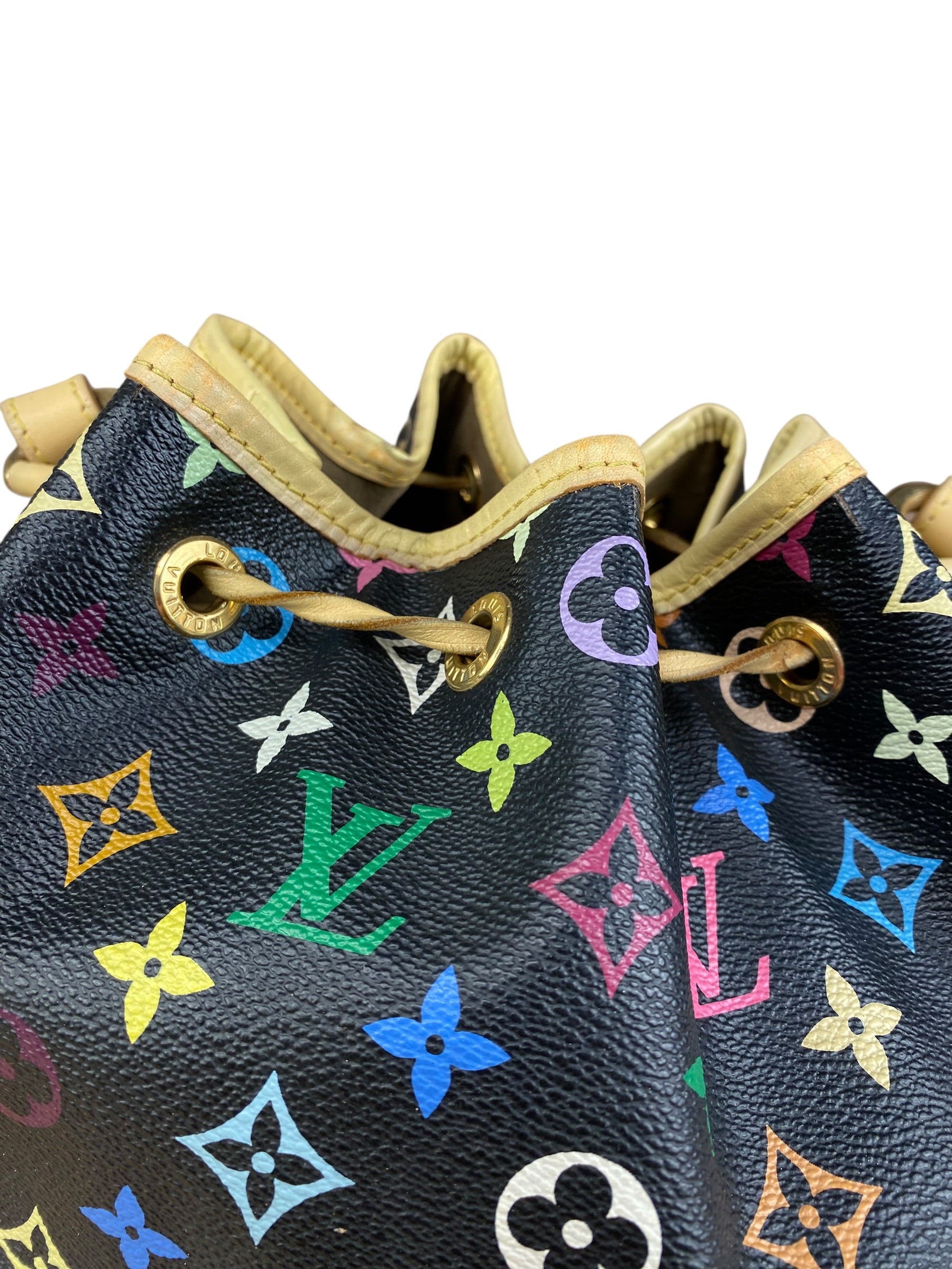 Louis Vuitton Vintage Black Murakmi Petit Noe