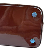 Louis Vuitton Burgundy Epi Patent Leather Electric Mirabeau Handbag MM