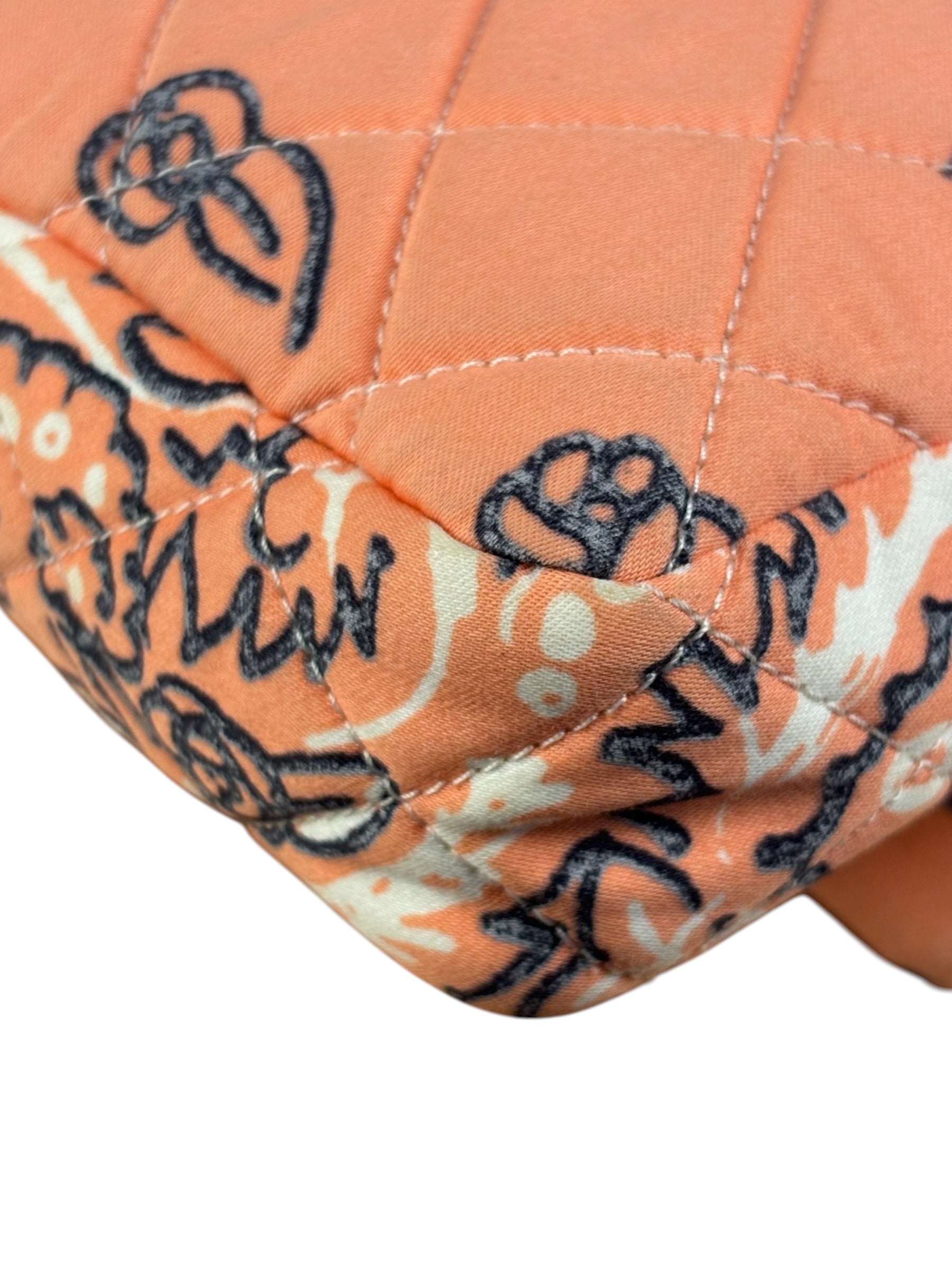 Chanel Pink Paisley Bandana Print Flap Bag