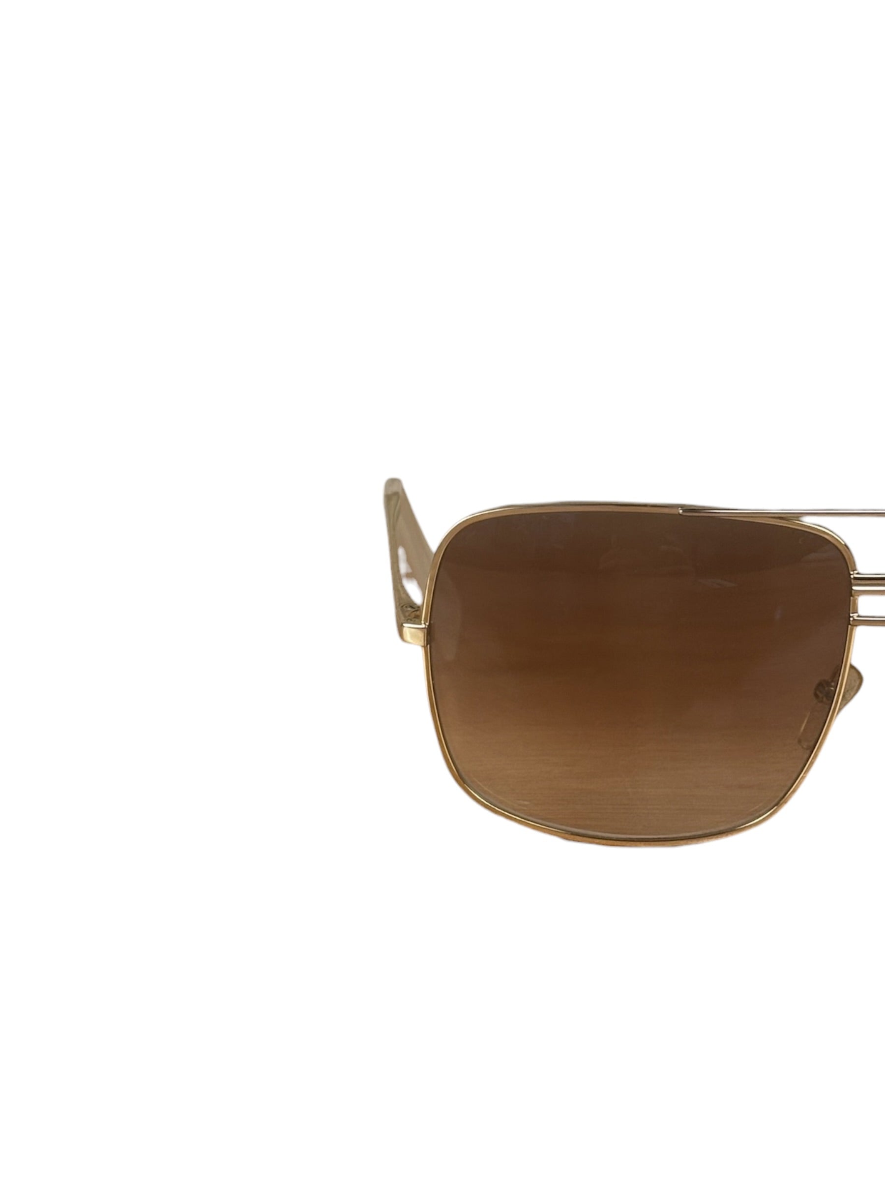 Celine Gold Tone Square Aviator Sunglasses CL41808/S